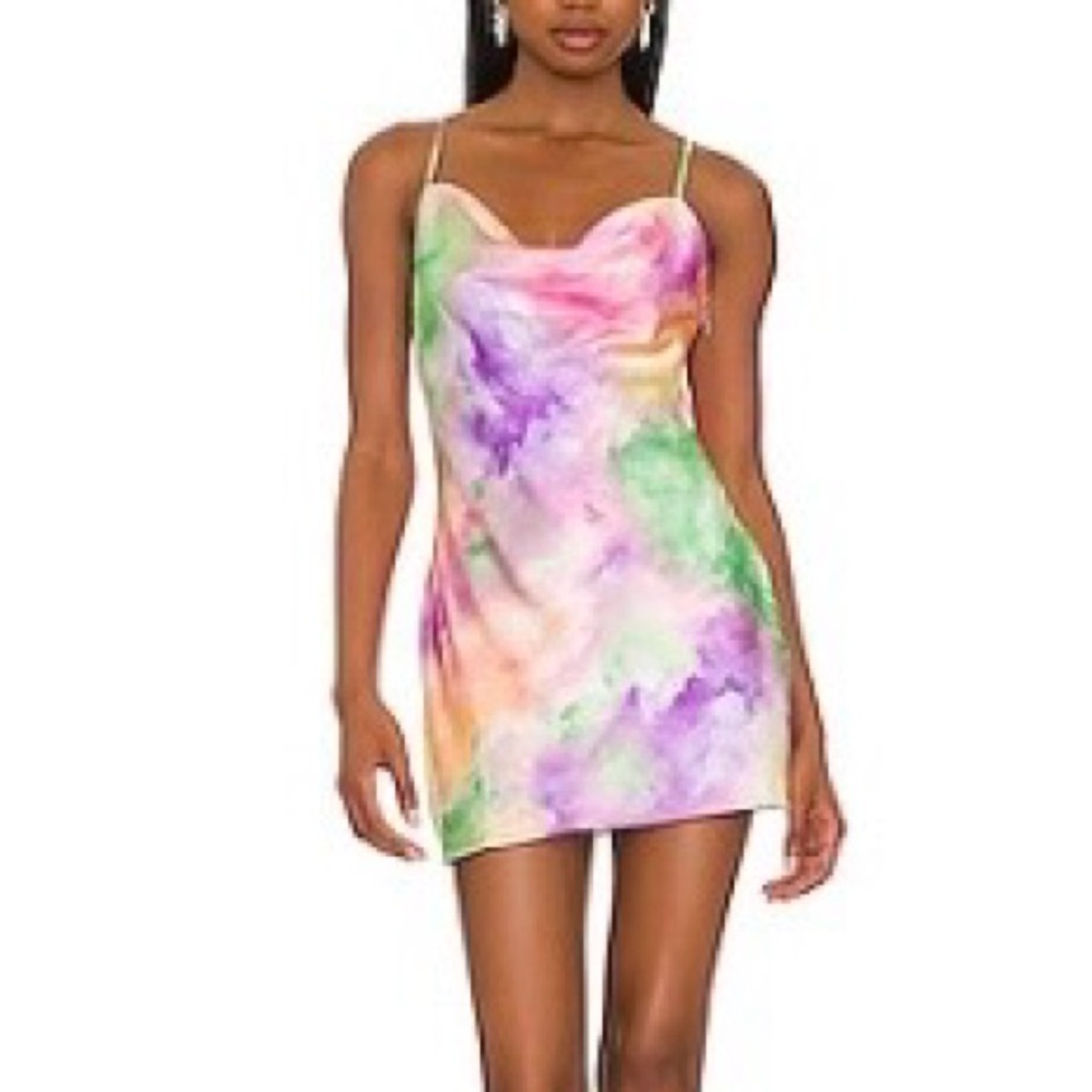 superdown Colorful Tie-Dye Mini Dress